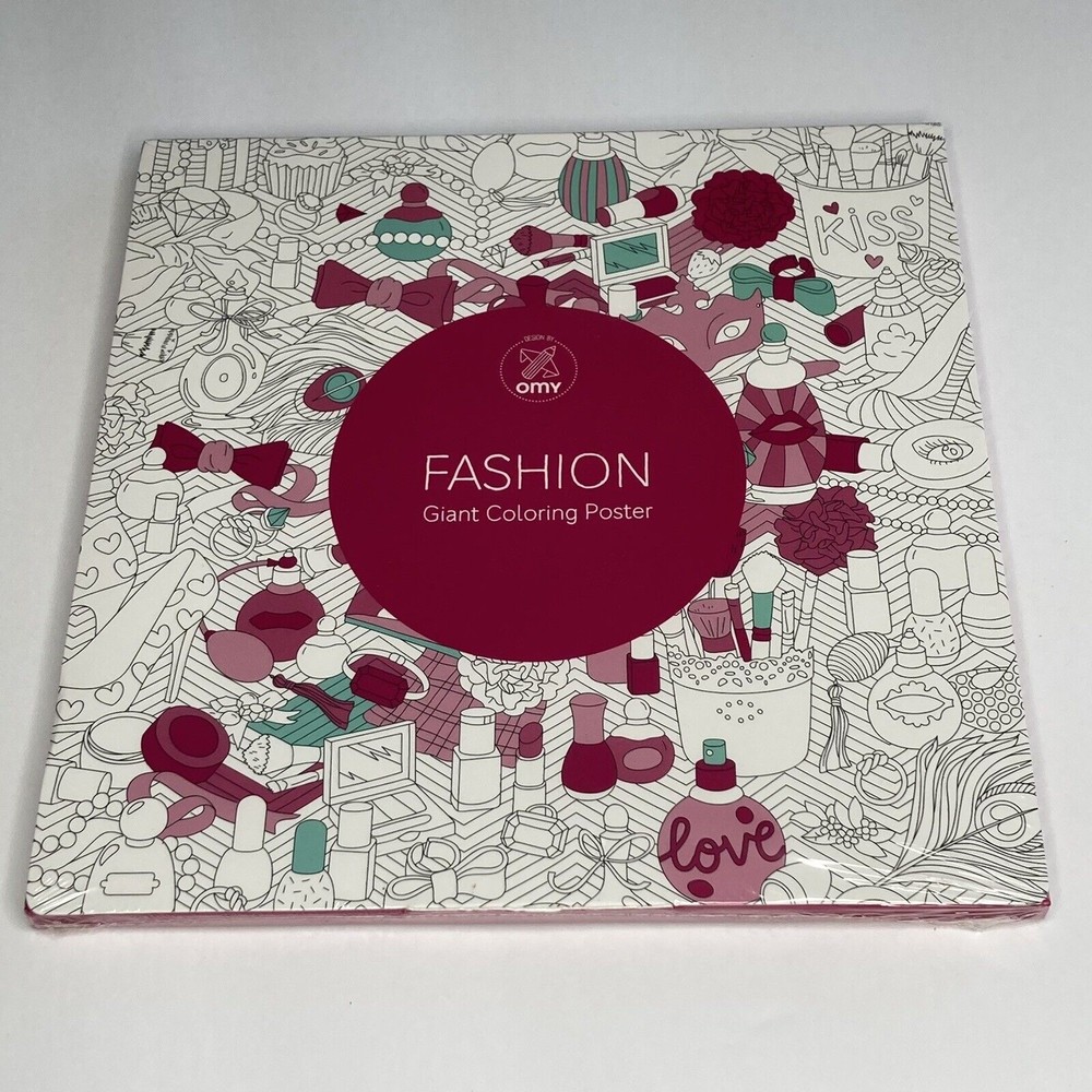Fashion: Giant Coloring Poster by Lark Crafts 27.5 in.x 27.5 in. New Sealed
